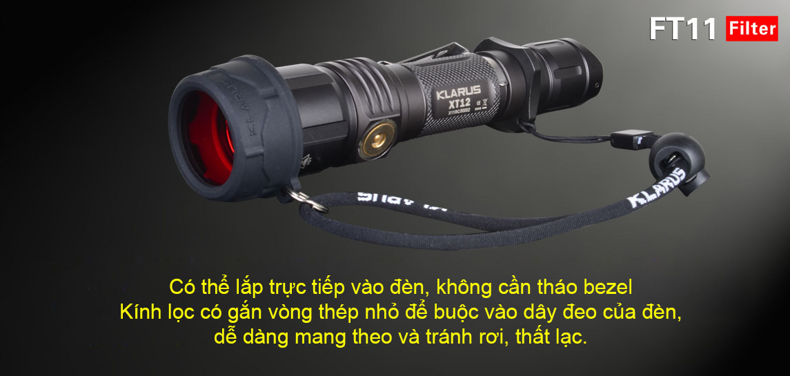 Kính lọc màu KLARUS FT11 tương thích với XT11, XT11GT PRO