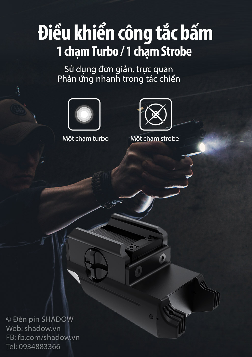 Phụ kiện chuyên dụng KLARUS GL1 sáng 600 lumen chiếu xa 83m