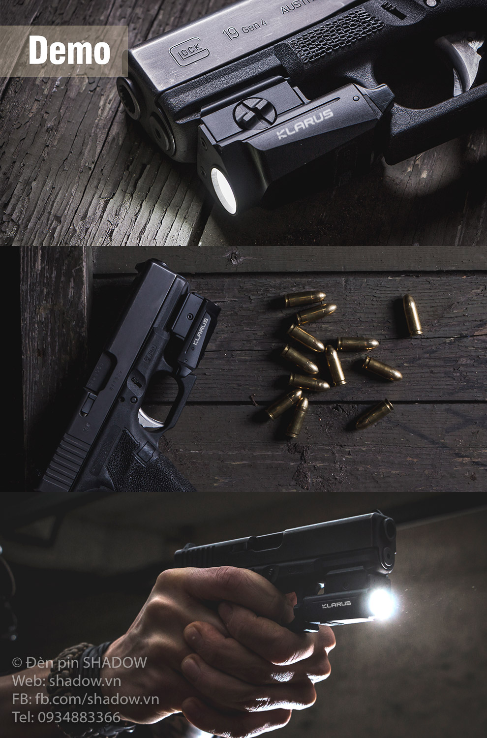 Phụ kiện chuyên dụng KLARUS GL1 sáng 600 lumen chiếu xa 83m