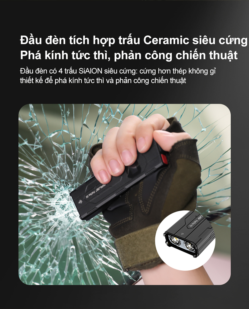 Đèn pin tác chiến siêu gọn KLARUS FlatTac X2 Độ sáng 3000 Lumens - Chiếu xa 170m