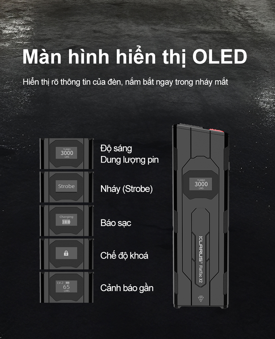 Đèn pin tác chiến siêu gọn KLARUS FlatTac X2 Độ sáng 3000 Lumens - Chiếu xa 170m
