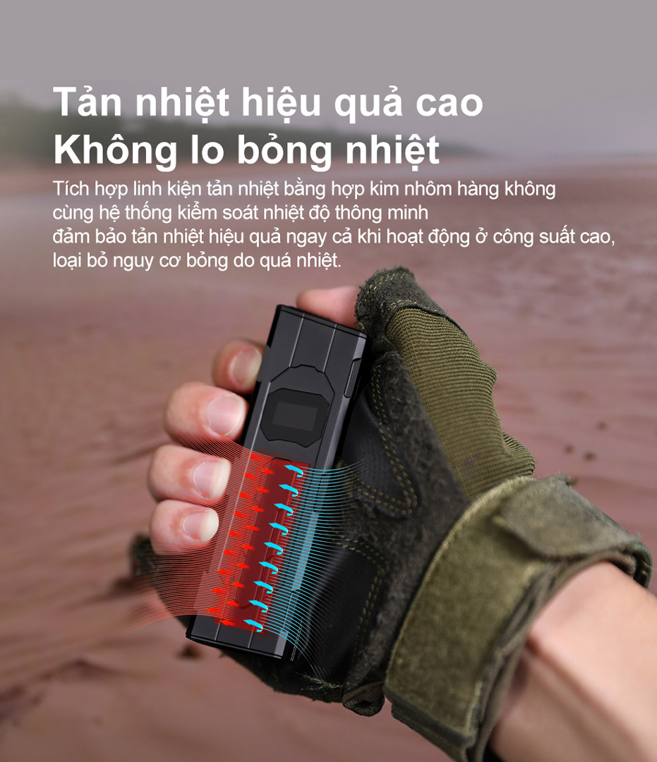 Đèn pin tác chiến siêu gọn KLARUS FlatTac X2 Độ sáng 3000 Lumens - Chiếu xa 170m