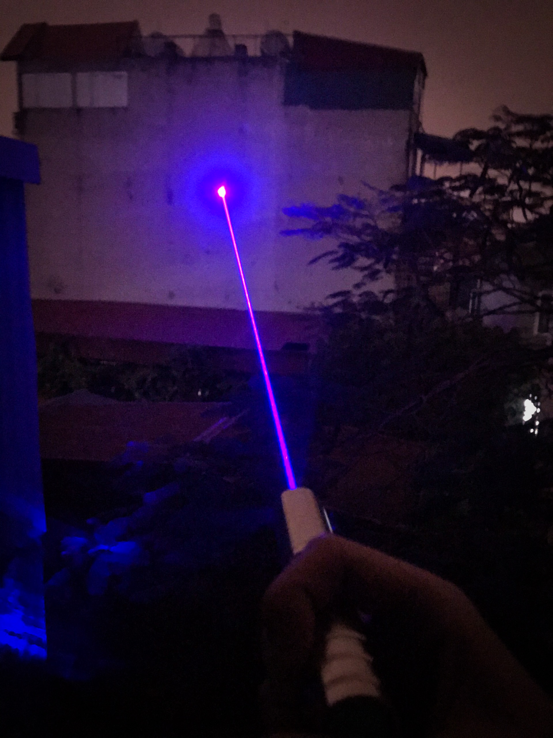 Đèn laser Blue công suất 2W tia màu xanh dương