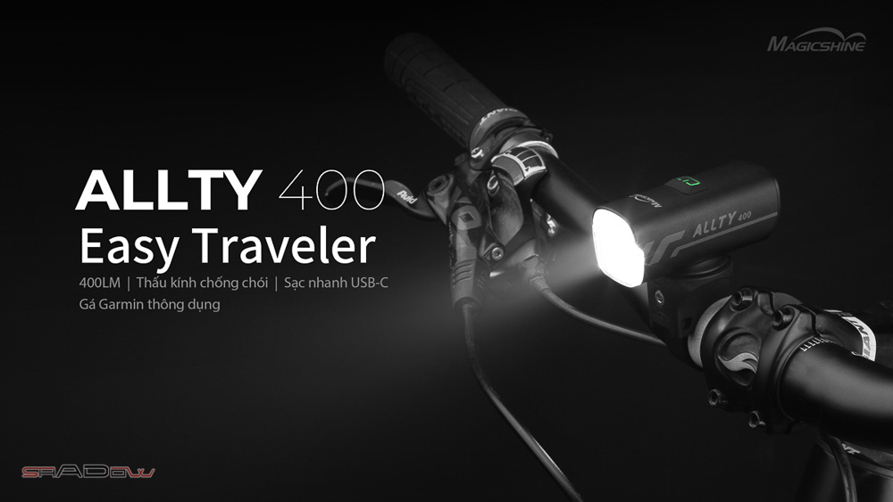 Đèn xe đạp MAGICSHINE ALLTY 400 V2.0 độ sáng 400 lumen pin 900mAh