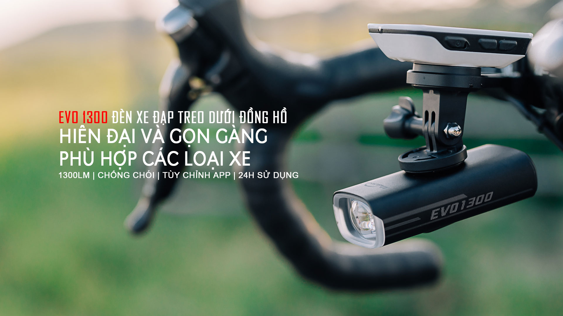 Thiết kế Đèn xe đạp MAGICSHINE EVO 1300