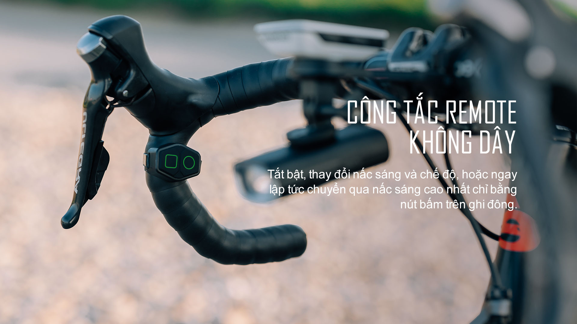 Đèn xe đạp MAGICSHINE EVO 1300 có công tắc remote không dây