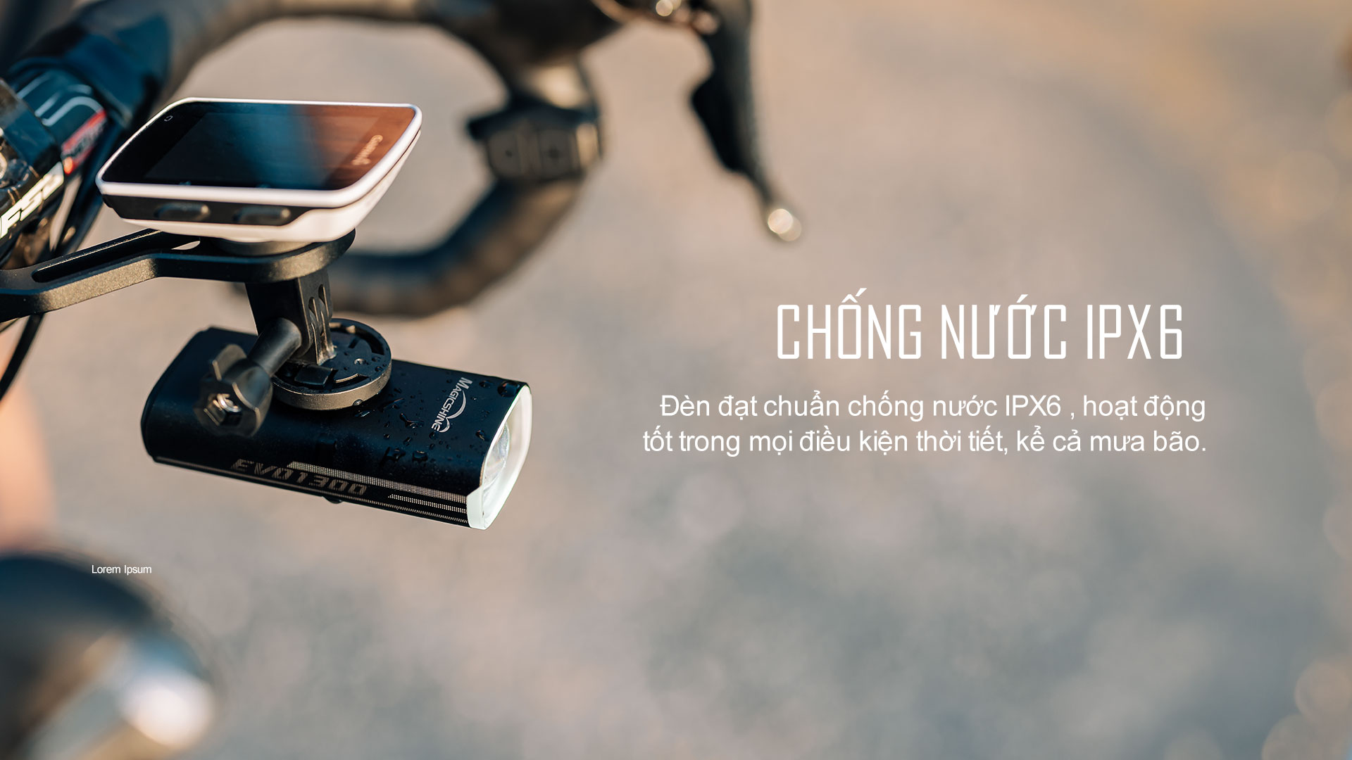 Đèn xe đạp MAGICSHINE EVO 1300 Chống nước tiêu chuẩn IPX6