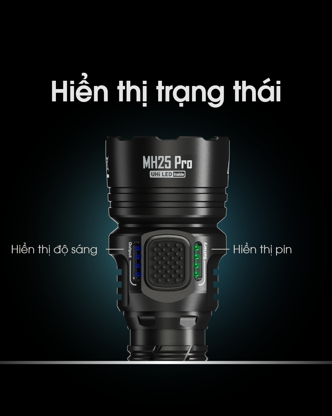 Đèn pin chiếu xa NITECORE MH25 PRO sáng 3.300 lumens chiếu xa 705m pin sạc 21700 5300mAh USB-C