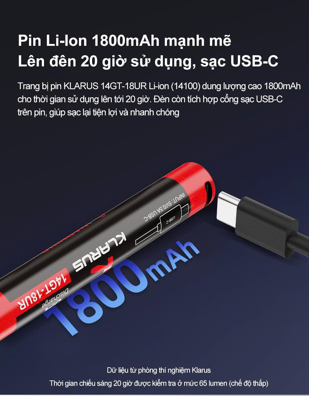 Klarus P2 – Đèn pin EDC 1000 lm siêu gọn, sạc USB-C, dùng pin 14100/AA