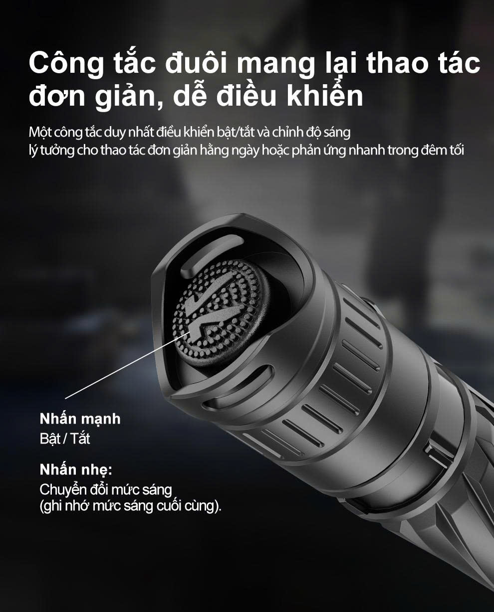 Klarus P2 – Đèn pin EDC 1000 lm siêu gọn, sạc USB-C, dùng pin 14100/AA