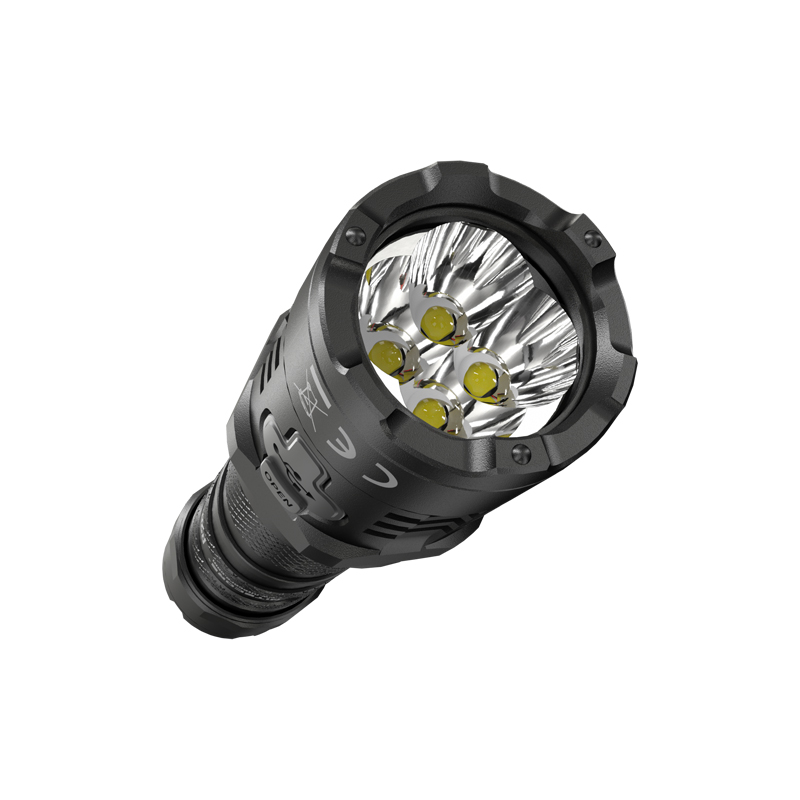 Đèn pin tác chiến NITECORE P20iX sáng 4.000 lm chiếu xa 221m pin sạc 21700i - 5000mAh trấu phá kính công tắc kép phản ứng nhanh