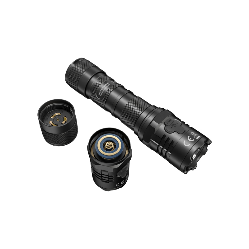 Đèn pin tác chiến NITECORE P20iX sáng 4.000 lm chiếu xa 221m pin sạc 21700i - 5000mAh trấu phá kính công tắc kép phản ứng nhanh