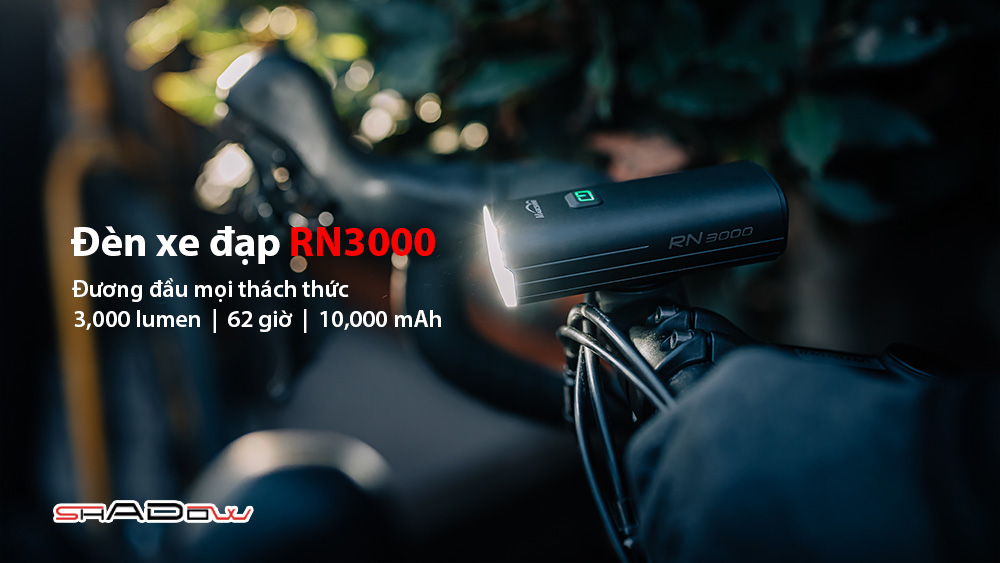 Đèn xe đạp MAGICSHINE RN 3000 2 LED độ sáng 3000 lumen pin 10000mAh