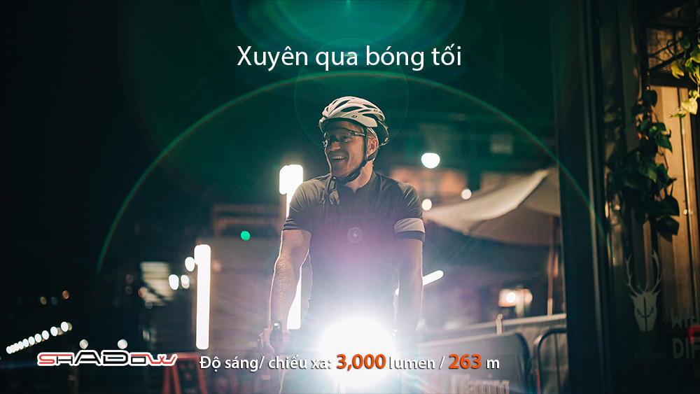 Đèn xe đạp MAGICSHINE RN 3000 2 LED độ sáng 3000 lumen pin 10000mAh