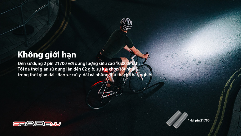 Đèn xe đạp MAGICSHINE RN 3000 2 LED độ sáng 3000 lumen pin 10000mAh