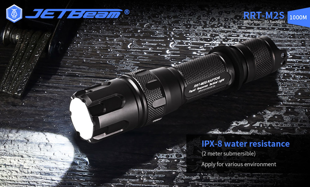 Đèn pin chiếu xa LEP JETBEAM RRT-M2S chống nước tiêu chuẩn ipx8