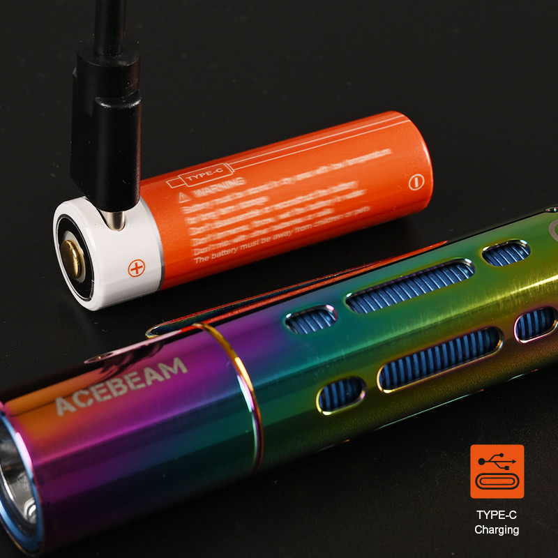 Đèn pin ACEBEAM RIDER RX RAINBOW độ sáng 650 lumen chiếu xa 96m