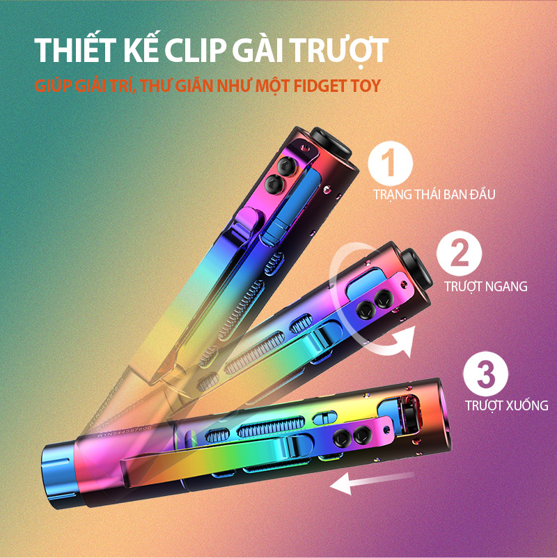 Đèn pin ACEBEAM RIDER RX RAINBOW độ sáng 650 lumen chiếu xa 96m