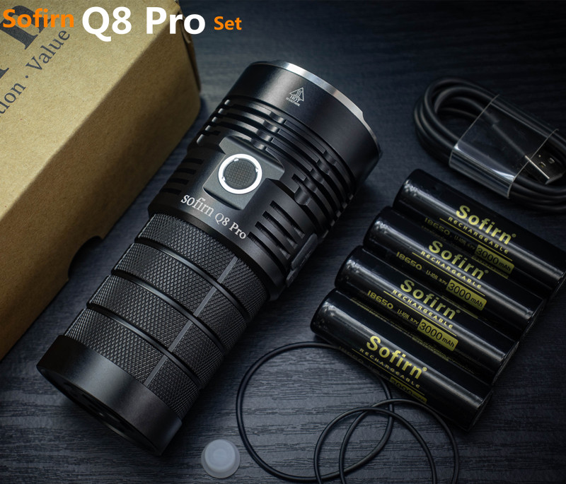 Đèn pin siêu sáng SOFIRN Q8 PRO Cree XHP50.2 độ sáng 11000 lumen