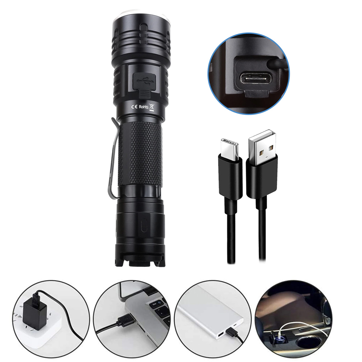 Đèn pin SOFIRN TF84 độ sáng 1200lm chiếu xa 200m