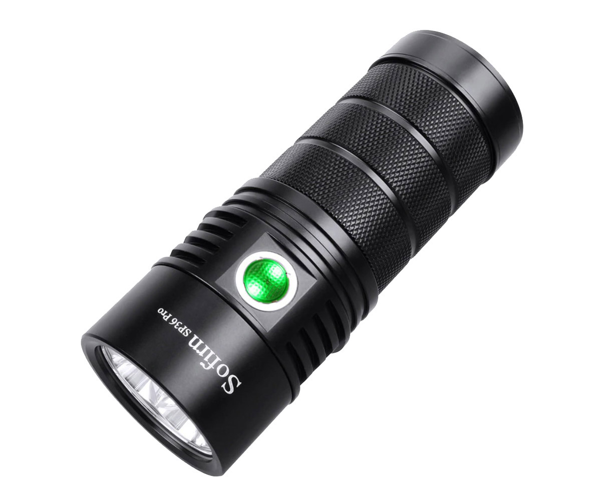 Đèn pin siêu sáng SOFIRN SP36 PRO sáng 8000 lumen chiếu xa 450m cổng sạc Type-C sử dụng 3 pin 18650 (kèm theo)