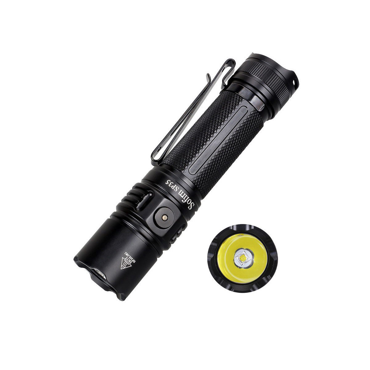 Đèn pin SOFIRN SP35 LED SST40 sáng 2000 lumen chiếu xa 332m LED Luminus SST40 pin 21700 sạc USB-C bảo hành 1 năm