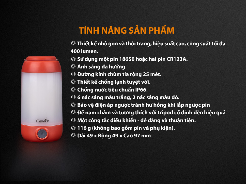 tính năng nổi bật trên fenix cl26r