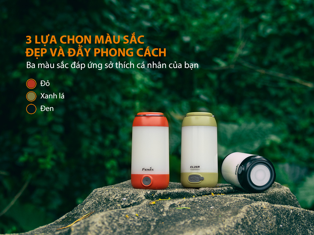 fenix cl26r với 3 lựa chọn màu sắc cá tính