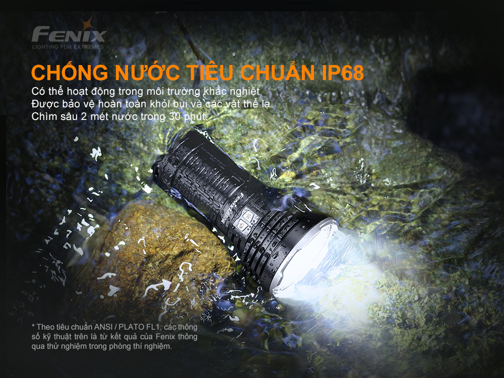 Đèn pin chiếu xa FENIX LR50R độ sáng 12000 lumen chiếu xa 950m