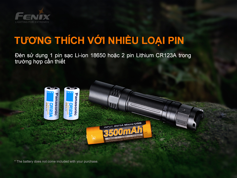 Đèn pin FENIX PD32 V2.0 độ sáng 1200 lumens chiếu xa 395m pin 18650