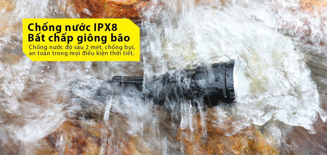 XT21X đạt chuẩn chống nước ipx8