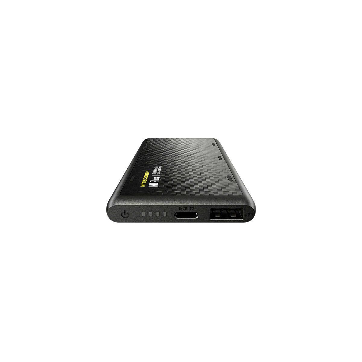 NITECORE NB Plus – Sạc dự phòng sợi carbon 10.000mAh, siêu nhẹ 155g