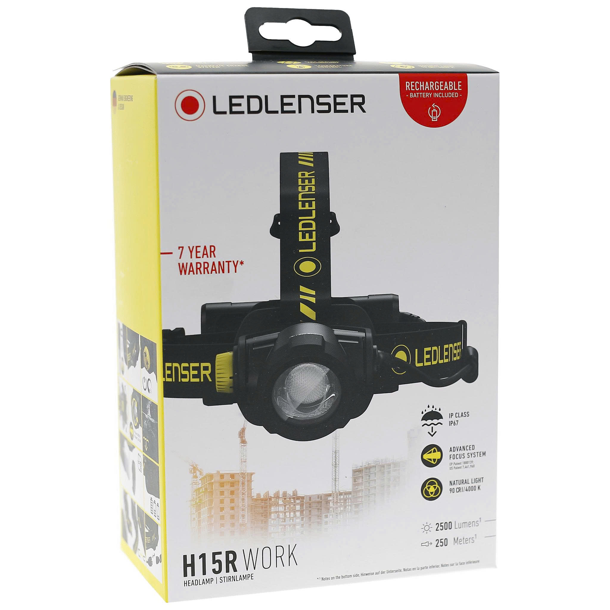 LEDLENSER H15R Work – Đèn đội đầu công nghiệp 2.500 lumen, chuẩn IP67