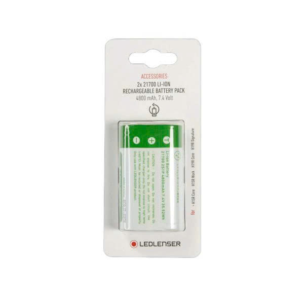 Ledlenser pin sạc dùng cho đèn H15,2x21700, mã 502310