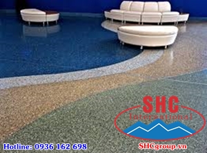 Bột đá, đá hạt làm sàn terrazzo cao cấp