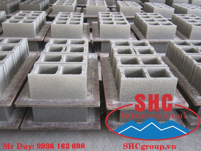 Quá trình sản xuất gạch block bê tông 