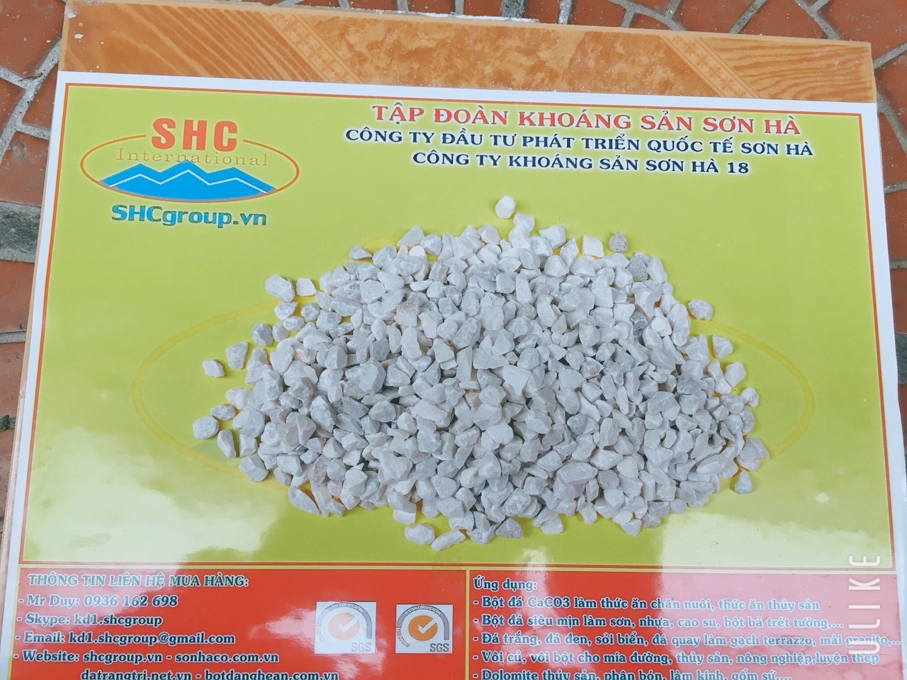 đá hạt trắng 5mm