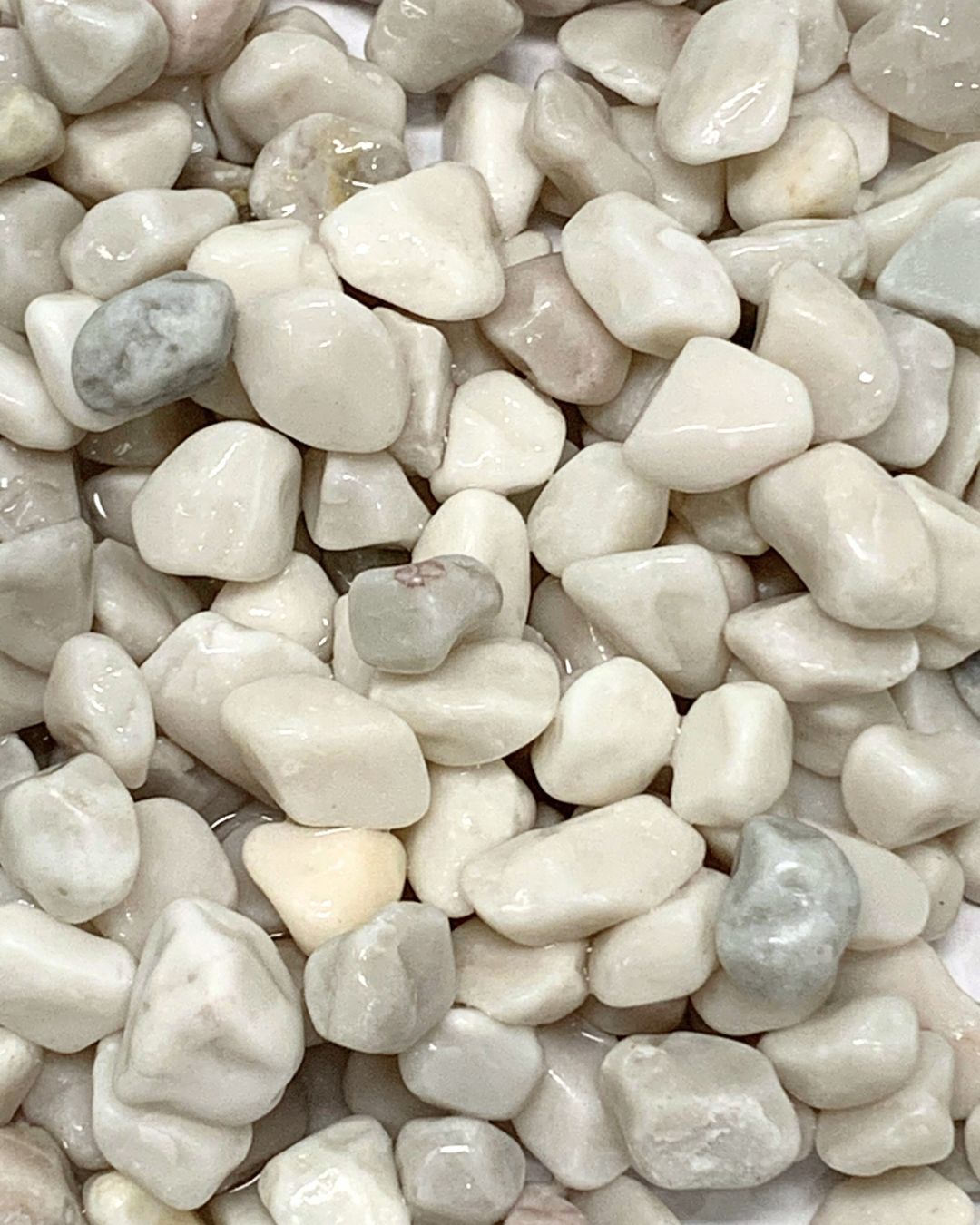 MILKY WHITE PEBBLE STONE