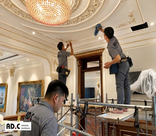 THI CÔNG GIẤY DÁN TƯỜNG NHẬT BẢN TÂN CỔ ĐIỂN