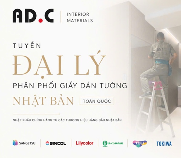 TUYỂN ĐẠI LÝ PHÂN PHỐI GIẤY DÁN TƯỜNG NHẬT BẢN TOÀN QUỐC