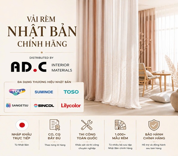 VẢI RÈM NHẬT BẢN CHÍNH HÃNG - NHẬP KHẨU & PHÂN PHỐI TOÀN QUỐC