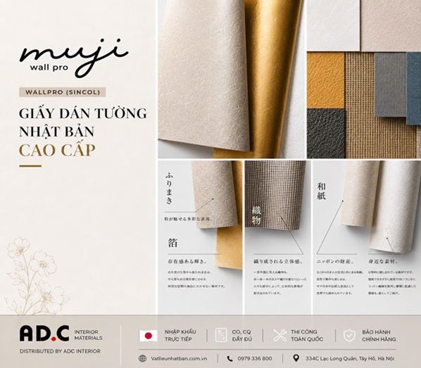 WALLPRO (SINCOL) GIẤY DÁN TƯỜNG NHẬT BẢN CAO CẤP