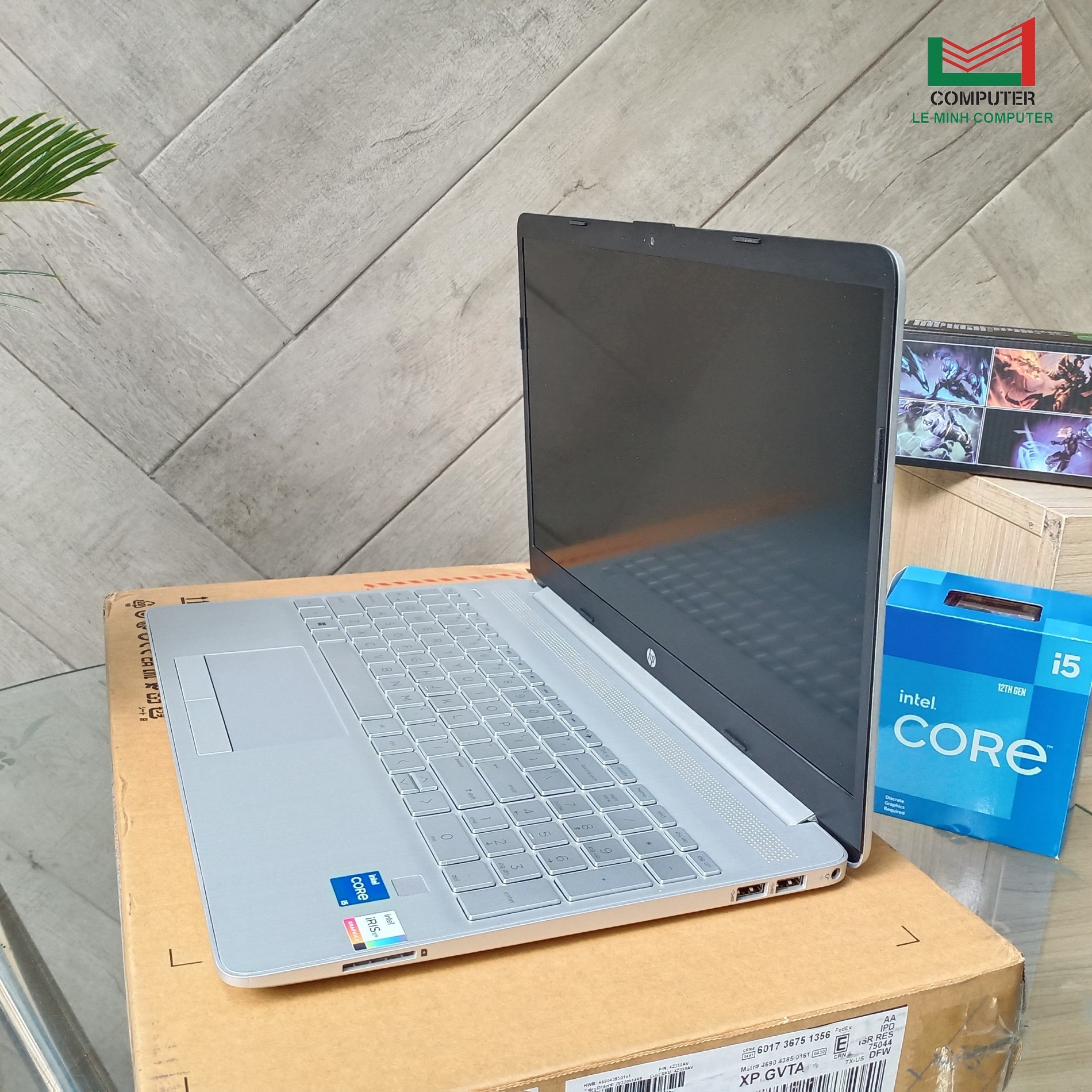 Laptop New HP15T-DW400 Core i5-1235U , RAM 8GB , SSD 256GB Nvme , 15.6