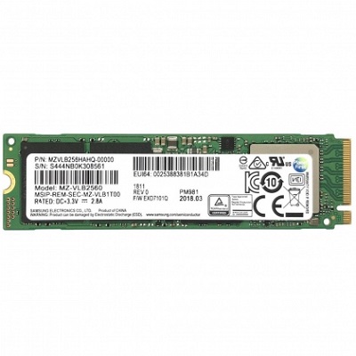 Ổ cứng SSD M2-PCIe 256GB Samsung PM981 NVMe 2280 (OEM Samsung 970 EVO) Date 2019