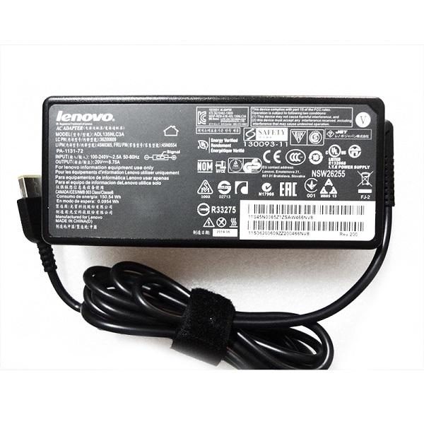 ADAPTER LENOVO 20V- 6.75A (Đầu vuông)