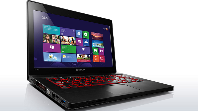 Lenovo Y410P, CPU Core i7-4700MQ 2.4GHz, RAM 8GB, SSD 24GB  + 1TB HDD, VGA NVIDIA GeForce GT 750M, 14 inch