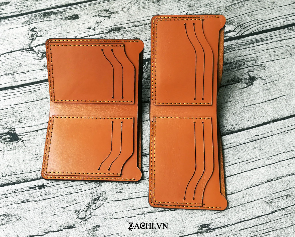 Ví da nam handmade da bò cao cấp - 4