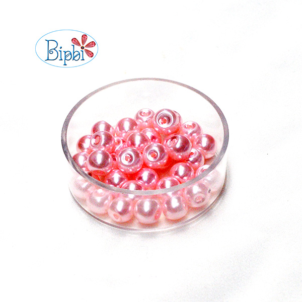 TT 27 - Thủy tinh trân châu hồng 6mm