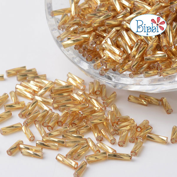 GBJ 70 - Cườm ống xoắn nguyên liệu Nhật vàng gold