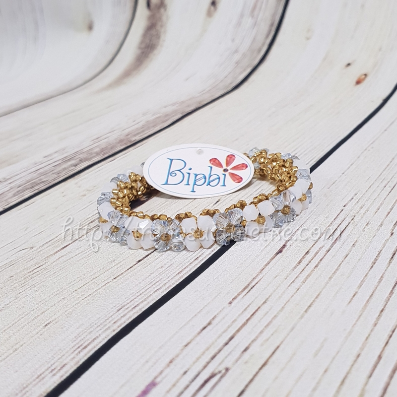 Vòng tay pha lê Swarovski bông hoa